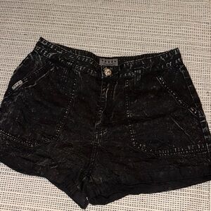 Guess Black Jean Shorts